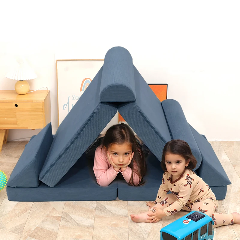 Wholesale Sofa Kids Modular Soft Couch Memory Foam Couch Crawling Tunnel for Kid Toddlers Memory Foam Kids Modular Soft Couch
