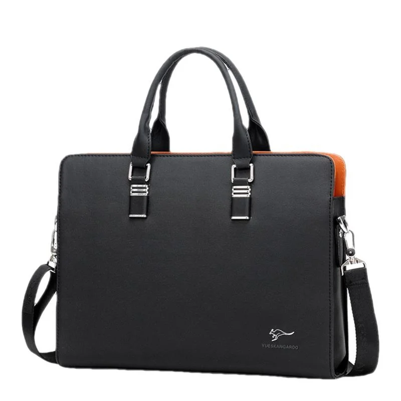 Business Horizontal Men Briefcases Bag High Capacity Laptop Handbag Office Male Shoulder Messenger Bag Luxury Tote Bag