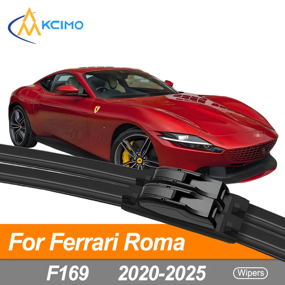 

2Pcs/Set Front Windshield Wiper Blades For Ferrari Roma/ F169 2020-2025 Quiet Rubber Replacement Kit All-Weather Durability
