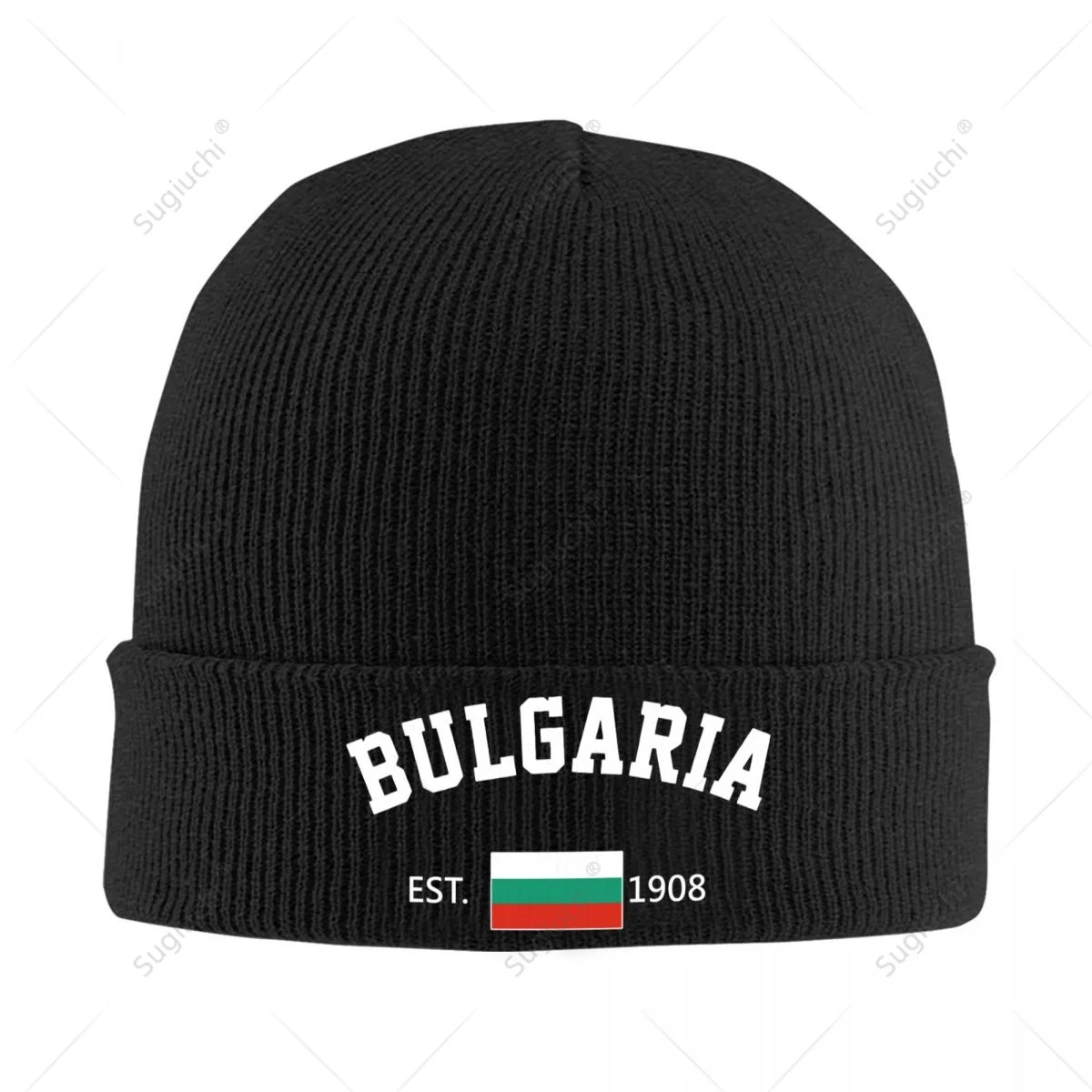 Knitted Hat Unisex Bulgaria EST.1908 Independence Day For Men Women Boys Winter Autumn Beanie Cap Warm Bonnet