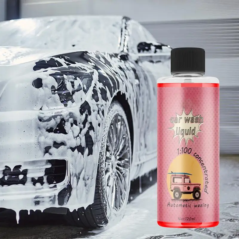 Car Soapbar Wash 120ml High Concentrated Cleaning Fluid Car Cleaning Wash For Cars Trucks Motorcycles Car Wash Supplies