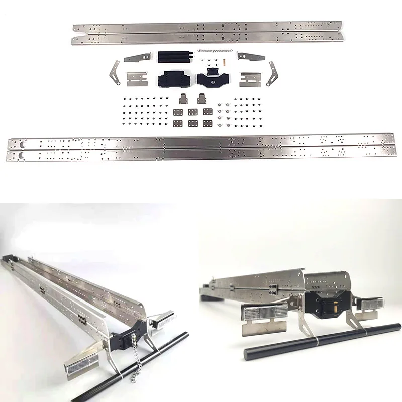 

Stainless Steel Cross Beam 8X8 Extended Version for 1/14 Tamiya RC Truck Trailer Tipper Scania 770s Benz Actros Volvo MAN Iveco