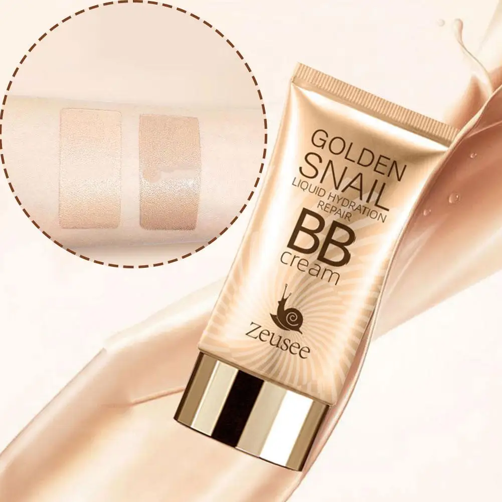 Gold Snail Sunscreen Bb Cream Liquid Face Base Foundation Whitening Cream Concealer Bb Cream Cream Foundation Face Makeup T6n5