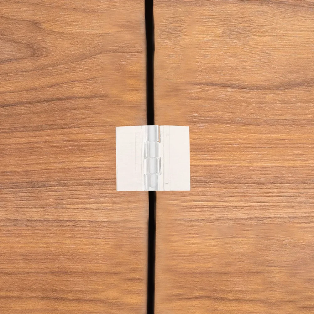 

20Pcs Self-Adhesive Hinges Clear Acrylic Folding Hinges for Cabinet Doors Small Boxes DIY Crafts Flexible Transparent Hinge