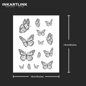 Geçici dövme, Kelebek Çıkartması, Büyülü, su geçirmez, Yarı Kalıcı, Yeni Teknolojiyle ve 15 güne kadar sürer 6 Büyük satış, dövme tasarımı, iblis avcısı, - №5