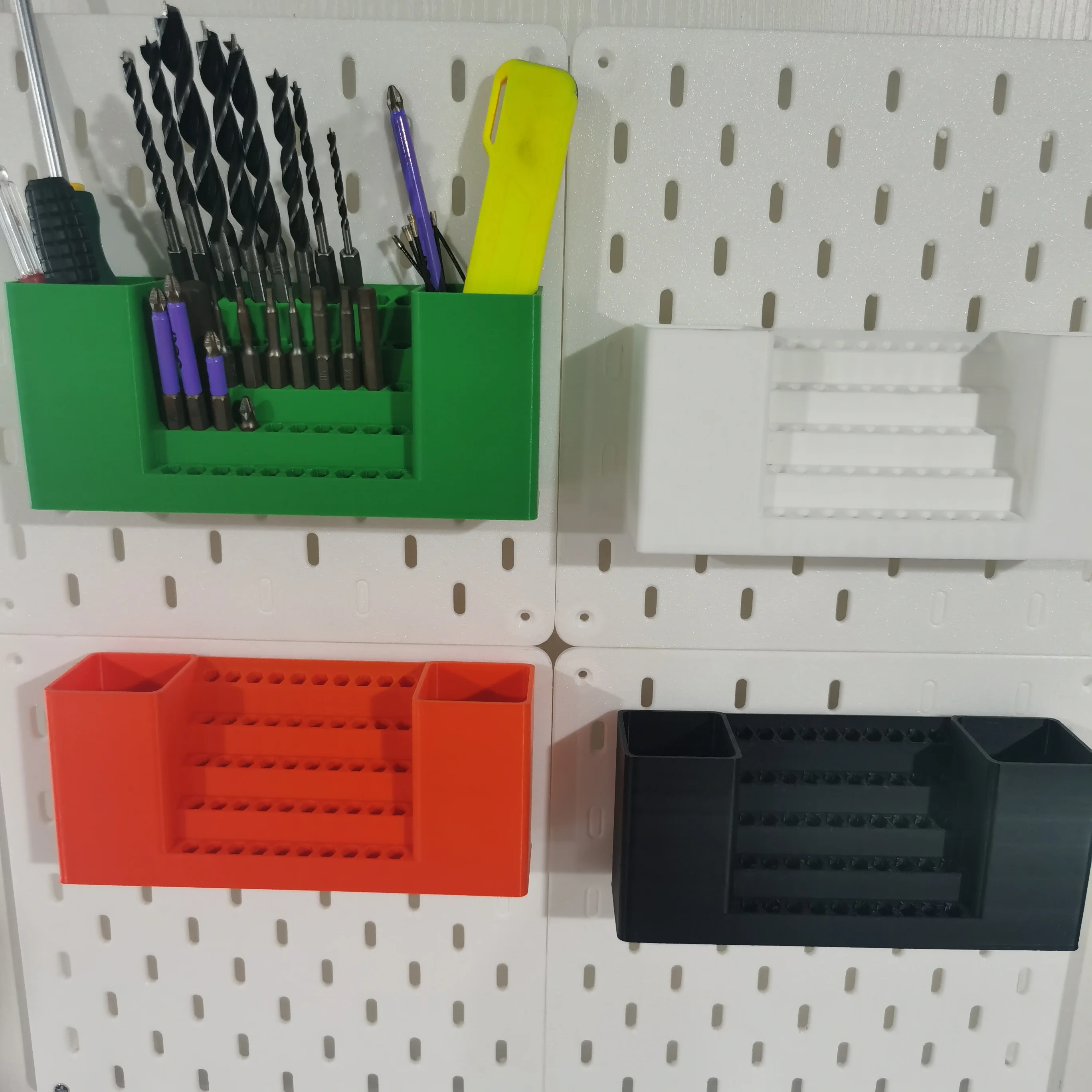Tournevis Hexagonal en plastique, 50 trous, gain de place, support de rangement, outil de rangement d'embouts de tournevis