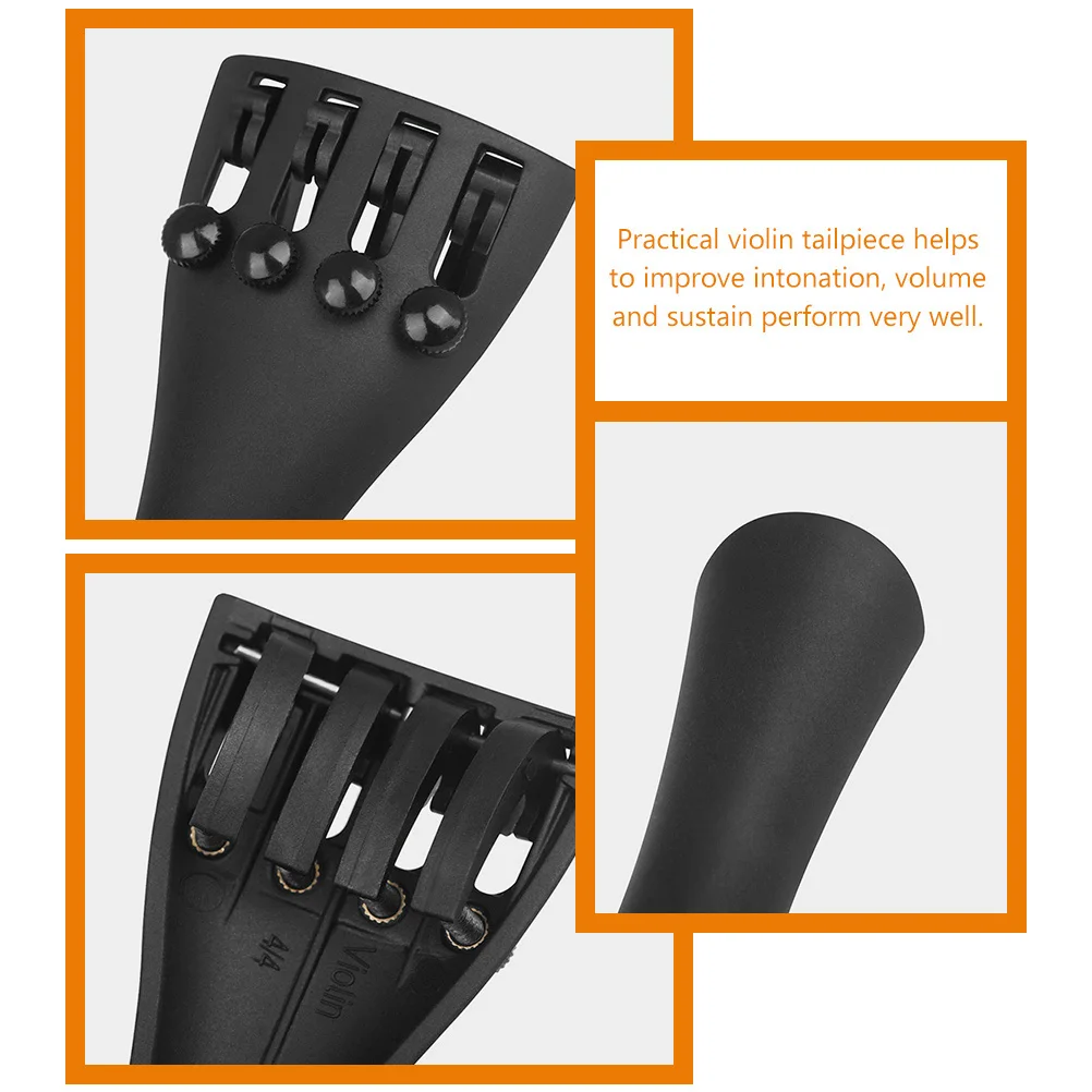 

2 Pcs Tailpiece Carbon Fiber Violin Wire Board Acessories Parts Instrument Cello