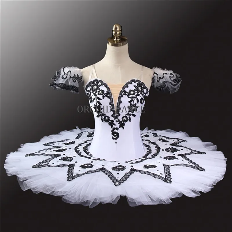 

Professional High Quality Performance Wear Kids Girls White Swan Lake Classical Tutu