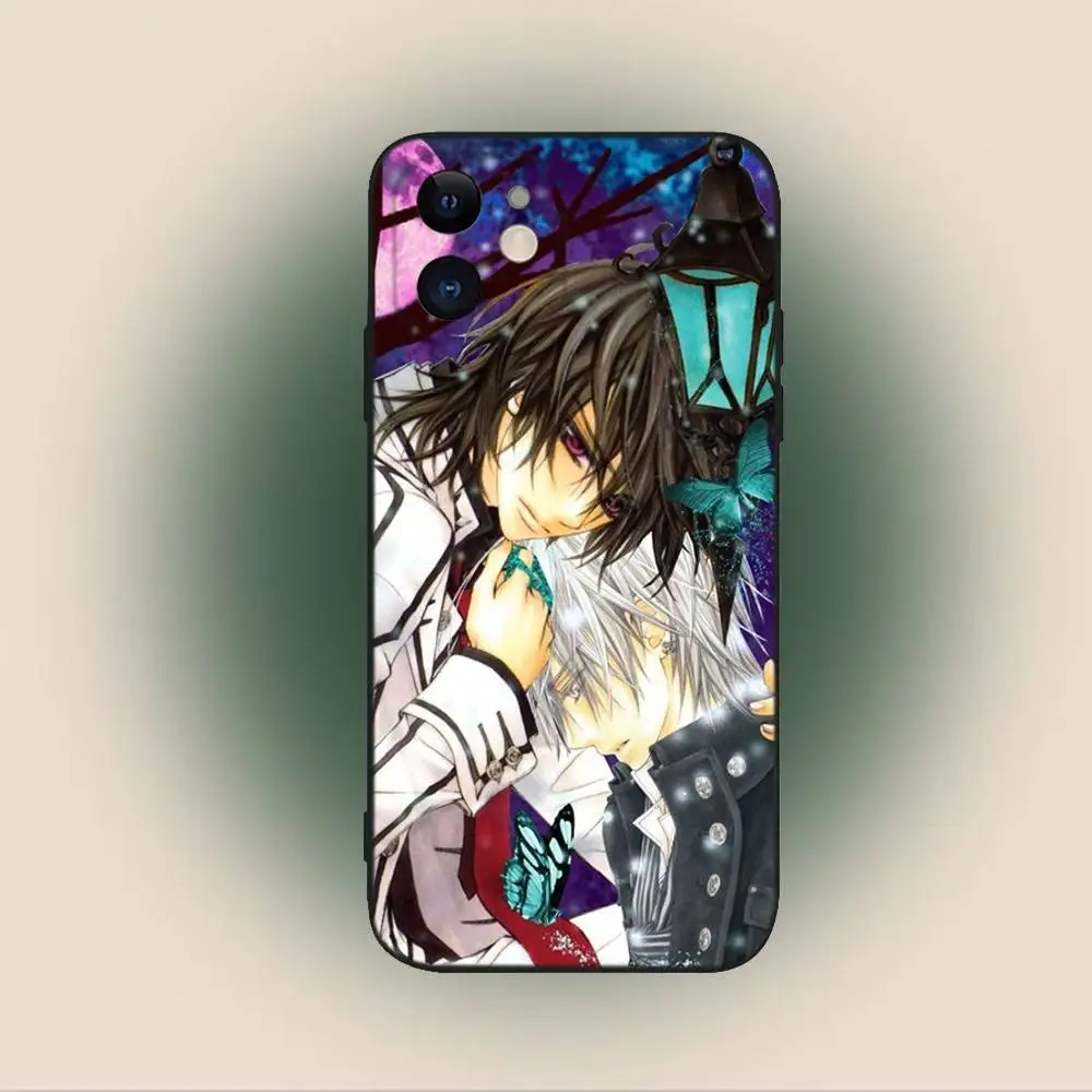 Чехол для телефона Vampire Knight Anime для iPhone 16,15,14,13,12,11, Plus, Pro Max, XS, X, XR, SE, Mini, 8,7, мягкий силиконовый черный чехол