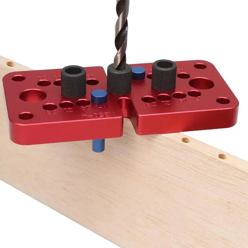 

Positioning punching pocket hole fixture woodworking tool force transmission fixture self centering vertical drilling guide hole