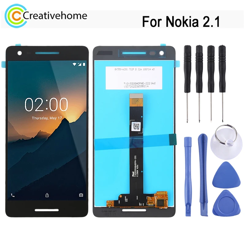 

ЖК-экран TFT для Nokia 2,1 TA-1080 TA-1084 A-1086 TA-1092 TA-1093 с дигитайзером, полная сборка, запасные части для ремонта