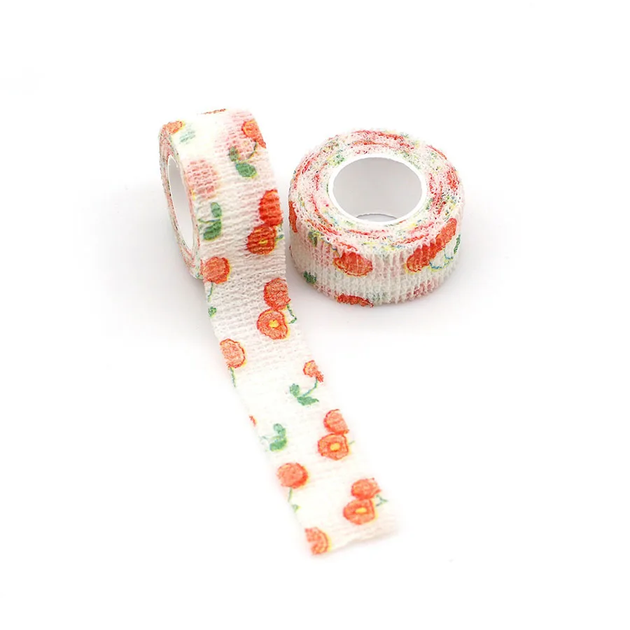 

Non-woven Fruit Self-adhesive Bandage Pet Pressure Fixed Bandage Dirt-proof Finger Bandage Writing 3 Rolls