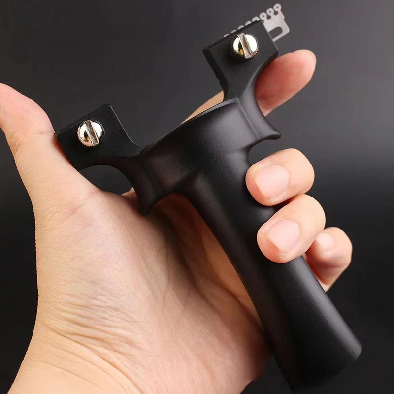 Imagem -06 - Slingshot de Alta Precisão com Elástico Estilingue Tático Espiral Compressão Rápida Caça ao ar Livre Tiro