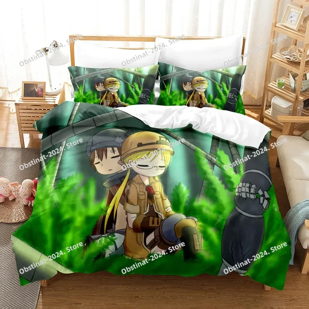 

3D Anime Made in Abyss Bedding Sets Duvet Cover Set With Pillowcase Twin Full Queen King Bedclothes Bed Linen For Home Textiles