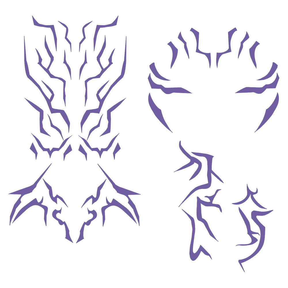 Hunters Rumi Cosplay Hairband Headband Tattoo Sticker Demons Mira Earrings Neckband Women Halloween Carnival Costume Accessories - Image 5