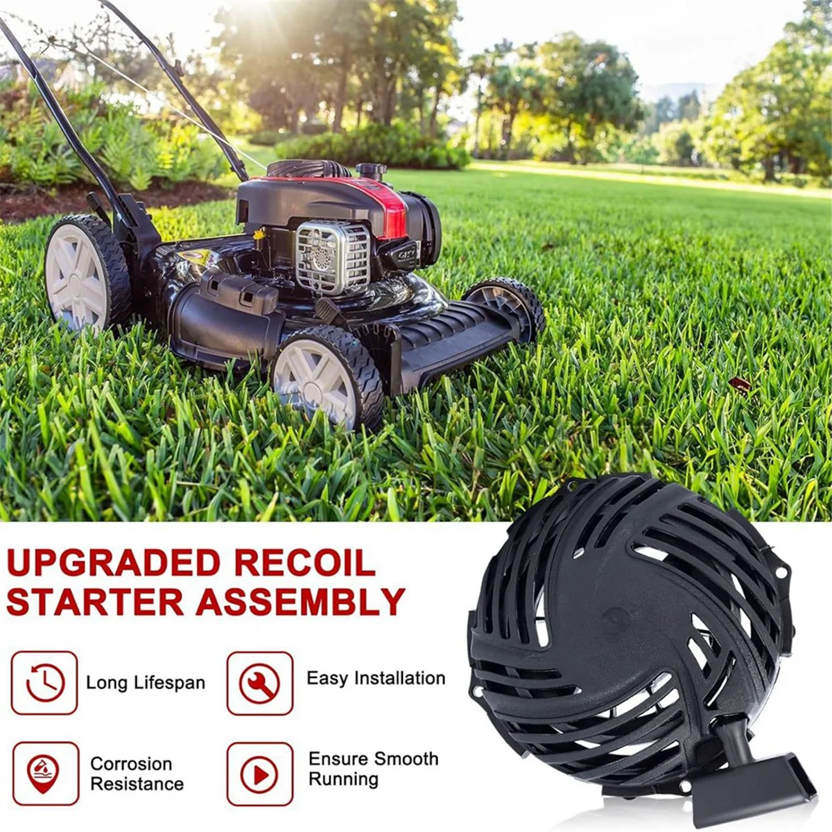 A002 593959 for Yard Machine Pull Starter21In 140cc 550EX Mowers and Stratton 140cc 550 EX 591139 593961 590588