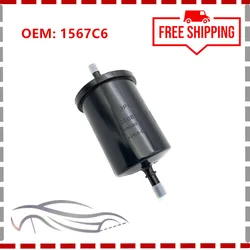 1567C6 Fuel Filter Gasoline Filte For Peugeot 206/205/306/307/207/301/208/3008/4008/5008 For Citroen Elysee/C2/C1/C3/C4/C5/C8/C6