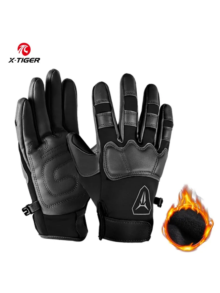 AliExpress X-TIGER Winter Warm Cycling Gloves Fingertip Touch Screen Non Slip Wear Resistant Bicycle Motorcycle Gloves Windproof Ski Gloves