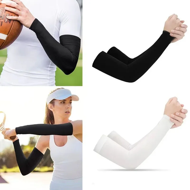 

1 Pair of Arm Sleeves for Outdoor Sports UV Protection Cooling Sleeves Summer Running and Fishing Gear