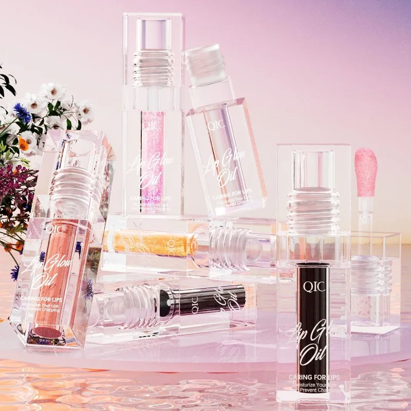 Olio Labbra Idratante Cambia Colore, Gloss Labbra Volumizzante Sexy, Olio Brillante Cristallino, Gloss Compatto Colorato, Rimpolpante Labbra per Trucco
