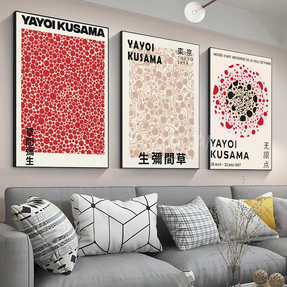 1pc Abstract Picasso Yayoi Kusama Pumpkin Nordic Poster Stickers Art Wall Murals Decor Game