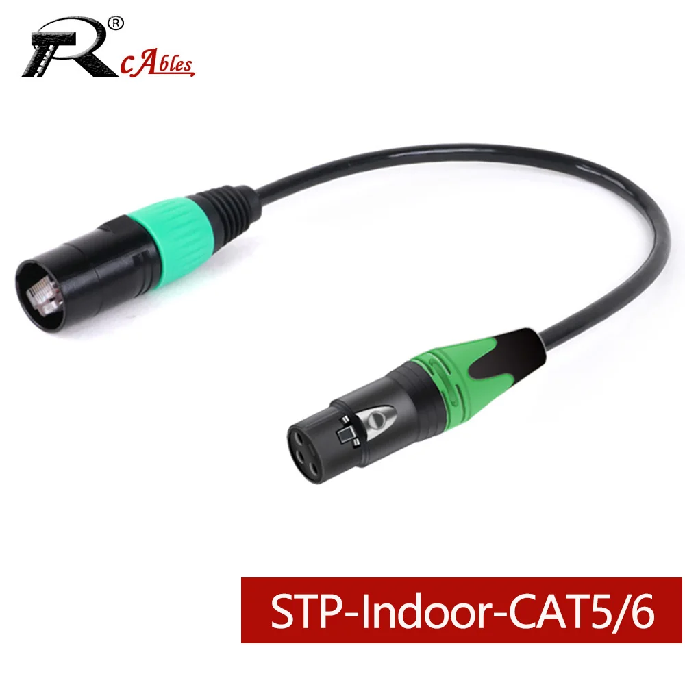 

XLR to RJ45 Ethernet Cable,3Pin XLR Female to STP RJ45 CAT5/6 Network Adapter Extension Cord for Mixing console,KTV Equipment