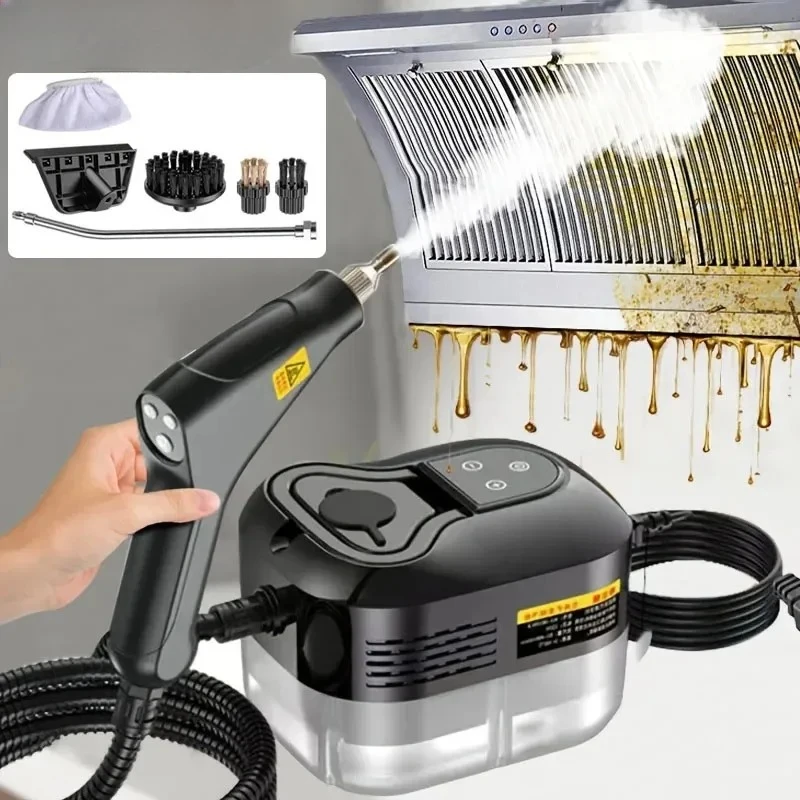 2500W High Pressure Steam Cleaner High Temperature Washing Machine for Home Air Conditioner Kitchen Hood Car Floor Cleaning Use