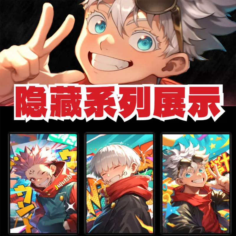 Newest Case Wholesale Monster Tide Paly Club Jujutsu Kaisen Colored Paper Global Trading Anime Gojo Nanami ACG TCG Hobbies Gift