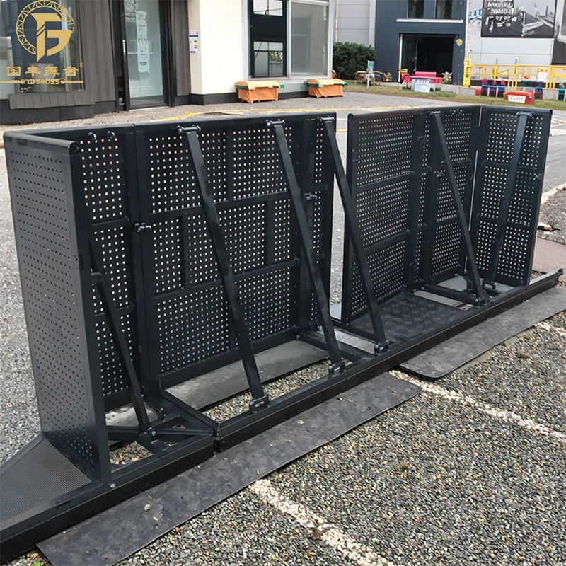 【Best-selling】Black Heavy-Duty Crowd Isolation Barrier For Outdoor Music Festivals And Traffic Control