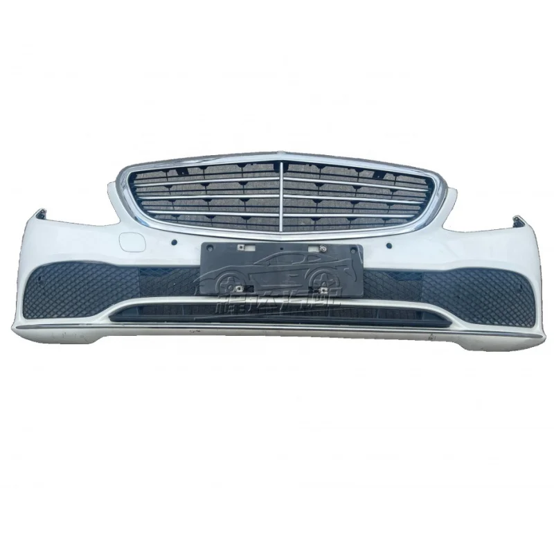 New Hot Luxury Front Bumper Surround Guard Automatic Medium Mesh Chrome Grille for  C Series W205 Condition Used