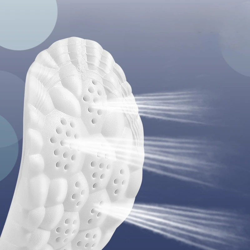 4D اللاتكس الرياضة النعال لينة عالية المرونة منصات الأحذية تنفس تشغيل سلة الحذاء وحيد قوس دعم العظام إدراج للجنسين #4