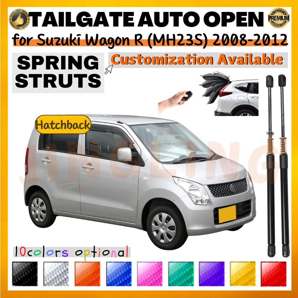

Qty(2) Trunk Struts with Spring for Suzuki Wagon R (MH23S) Hatchback 2008-2012 Rear Tailgate Boot Lift Supports Shock Absorbers