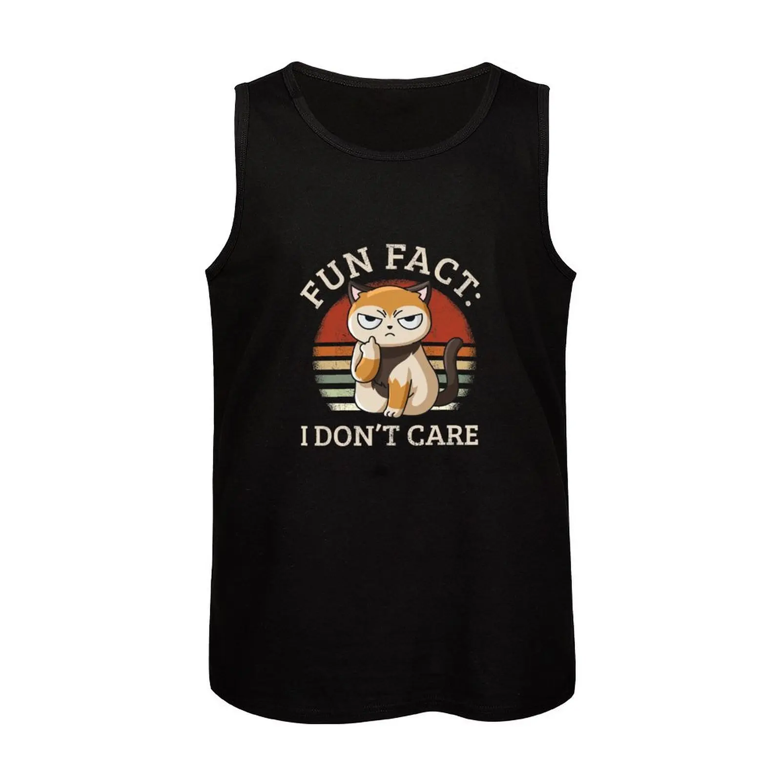 Fun Fact I Don't Care - Lustiger Tatsache, I Don't Care T-Shirt Tank Top ärmellose Jacken Sommer