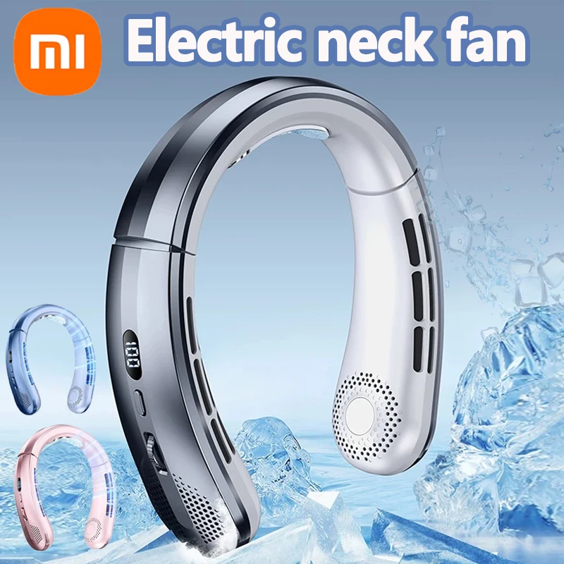 

Xiaomi Mini Neck Fan Portable Electric Ventilador Silent Neckband Wearable Cooling FAN USB Rechargeable Neckband Air Cooler