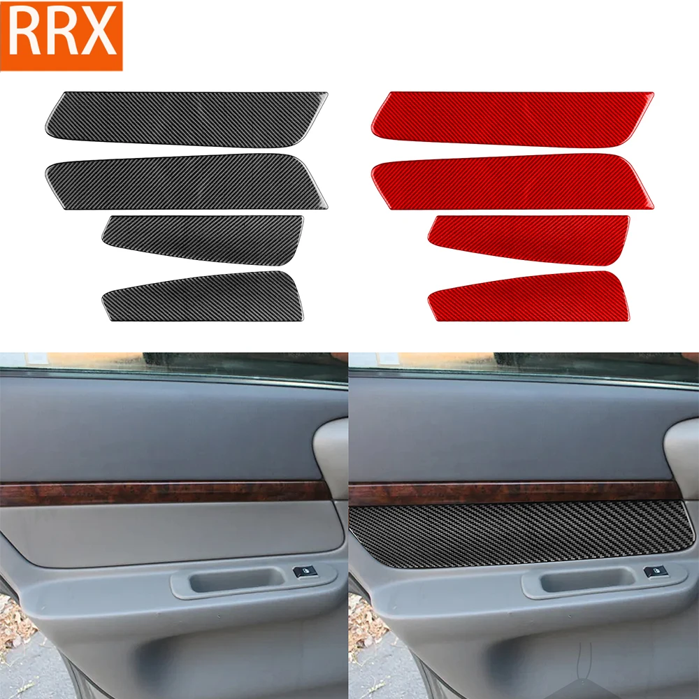 

For Chevrolet Impala 2000 2001 2002 2003 2004 Door Panel Trim Set Cover Real Carbon Fiber Sticker Car Interior Refit Accessories