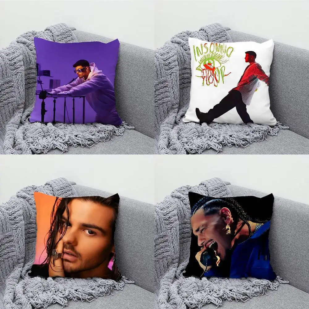 Funda de almohada Abraham Mateo Insomnio para decoración de sofá, funda de cojín con estampado para habitación de oficina y coche, decoraciones y Protector