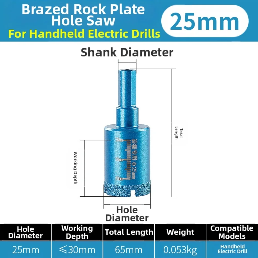 20-60 مللي متر المغلفة الأساسية مثقاب الخشب عرقوب مستديرة للزجاج الرخام الجرانيت مثقاب وجبة الحفر ثقب أدوات القطع المفتوحة #3