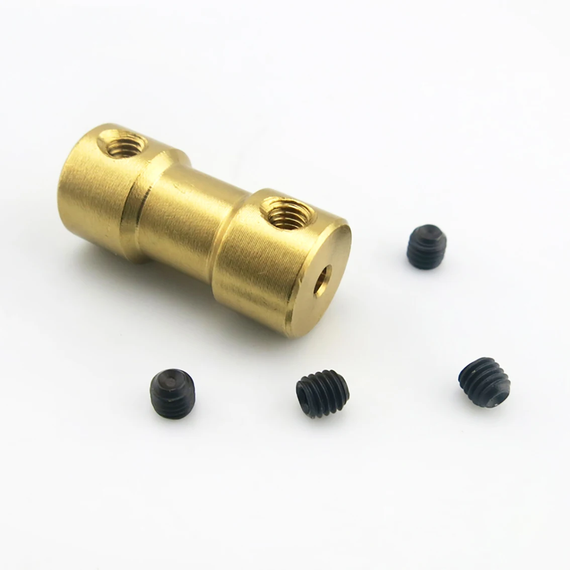 5Pcs Brass Rigid Shaft Coupler Bore 2/2.3/3/3.175/4/5/6mm Motor Coupling Connector DIY Vehicle Ship Aircraft Model Parts