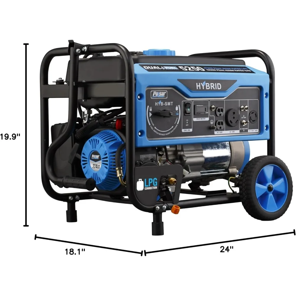 Imagem -06 - Gerador Portátil Dual Fuel com Tecnologia Switch e go Pg5250b 250w