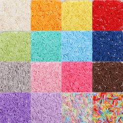 500pcs 6mm Colorful Glass Line Threaded Spiral Tube Shape Czech Seed Beads for DIY Bracelet Jewelry Handmade Making Accessories
