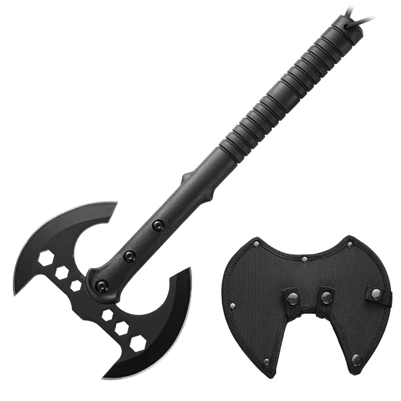

Outdoor Multifunctional Tactical Axe for Convenient Camping Mountain Cutting Hand Axe Double-edged Felling, EDCTool High Quality