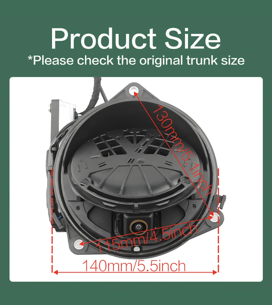 170 ° AHD 1080P Flip Emblem Rückansicht Reverse Backup Kamera Für VW Golf 6/7/8 Polo CC Käfer Magotan B6 B7 B8 EOS T-roc Passat – Detail 3