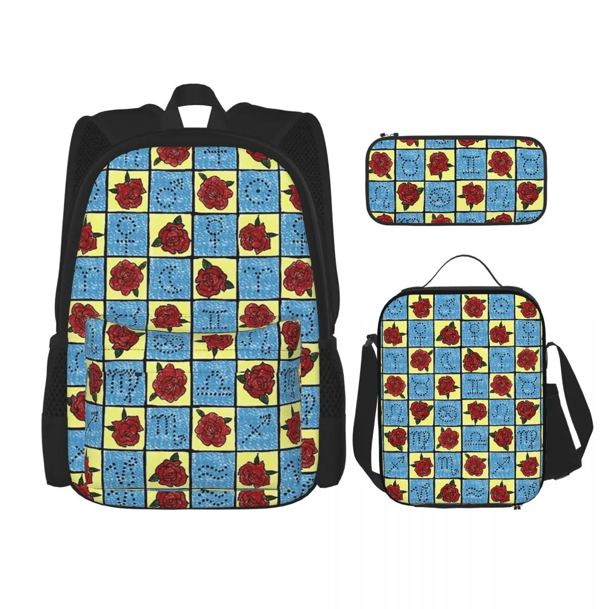 9 Of Swords Tarot Blanket By Tarotista Backpacks Students Bookbag School Bags Rucksack Lunch Bag Pen Bag Three-Piece Set