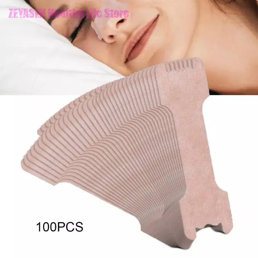 

Zeyasen 100pcs Anti Snoring Nasal Strips For Way Help Breathing Reduce Snoring Nasal Strips Better Sleep Easier Breath