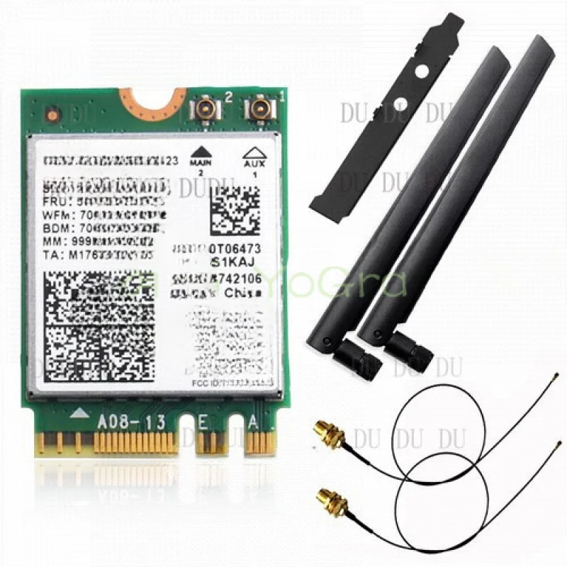 D  for  Intel AX210 Dual Band Bluetooth 5.2 Wifi 6E M.2 Card 3000Mbps Network Adapter