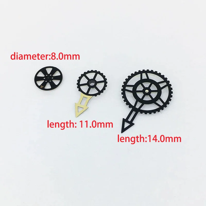 Jam tangan aksesoris jarum cocok untuk 82S7 jam tangan pergerakan perbaikan bagian jam menit detik tangan tiga pin