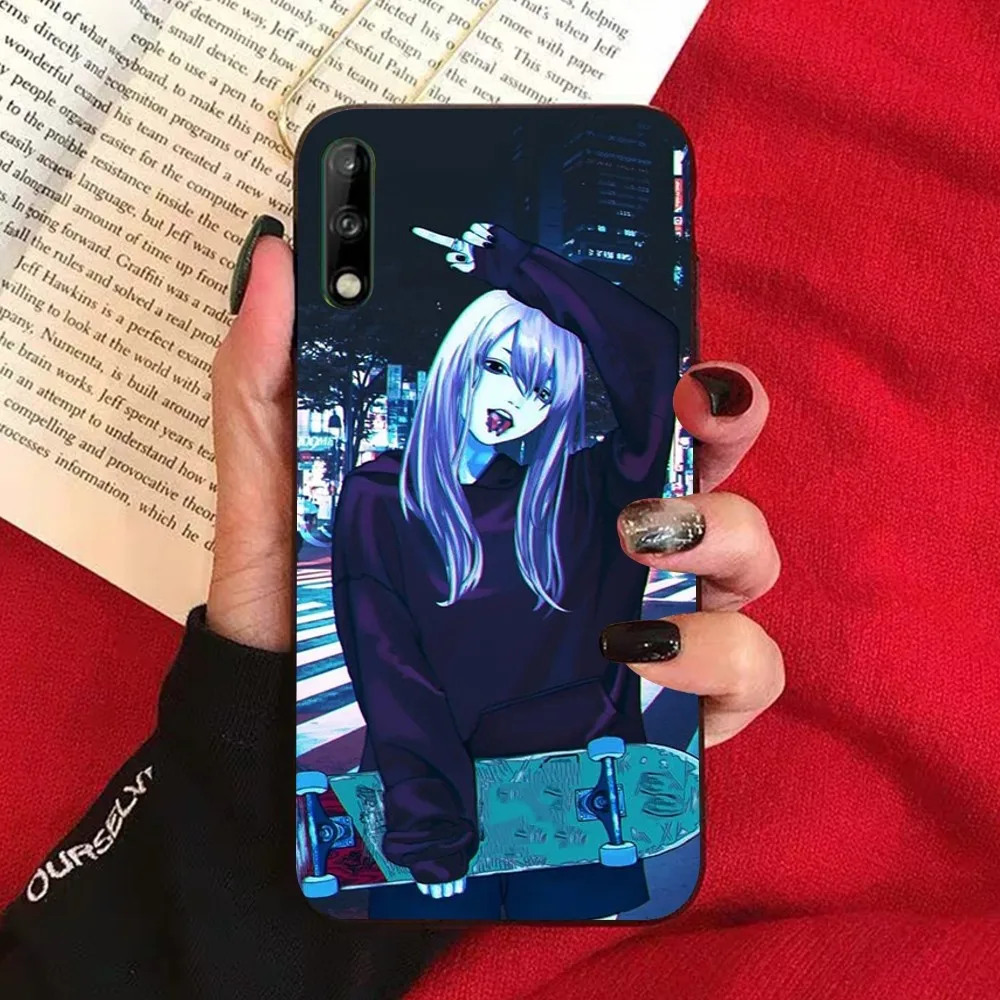 Sad Anime Aesthetic Senpai Phone Case For Huawei Honor 10 lite 9 20 7A 9X 30 50 60 70 pro plus Soft Silicone Cover