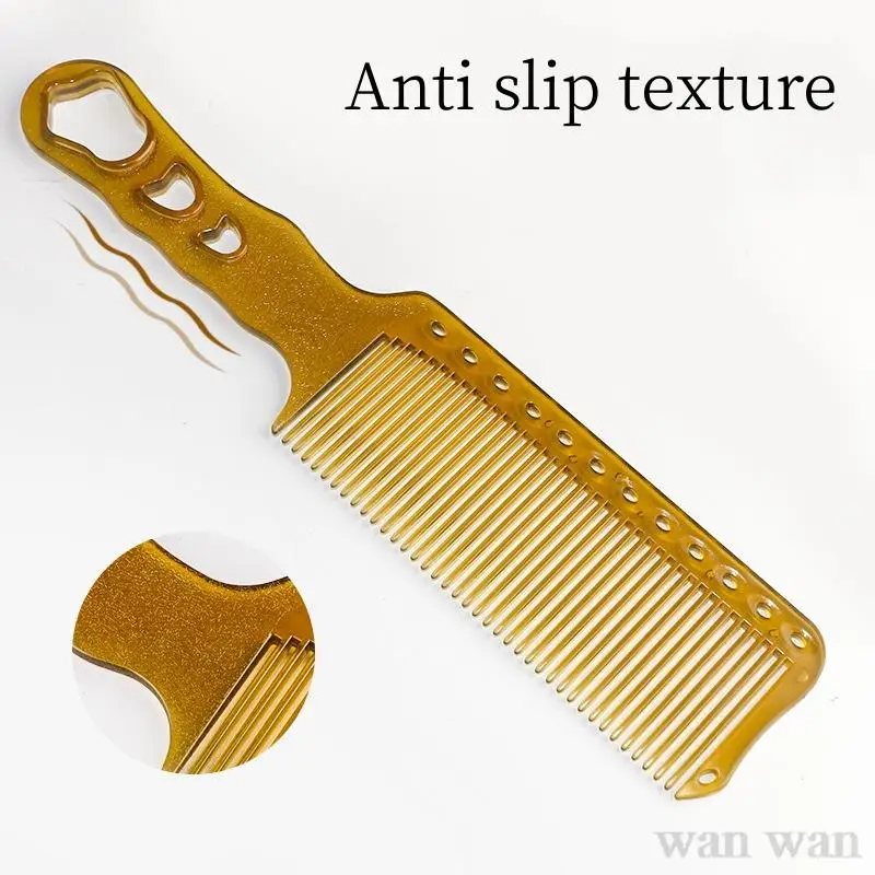 1Pc Men\'s Hair Cutting Comb Anti-slip Anti-static Hairstylist Trimming Hair Comb Barber Shop Pro Hairdressing Hairbrush Y0724