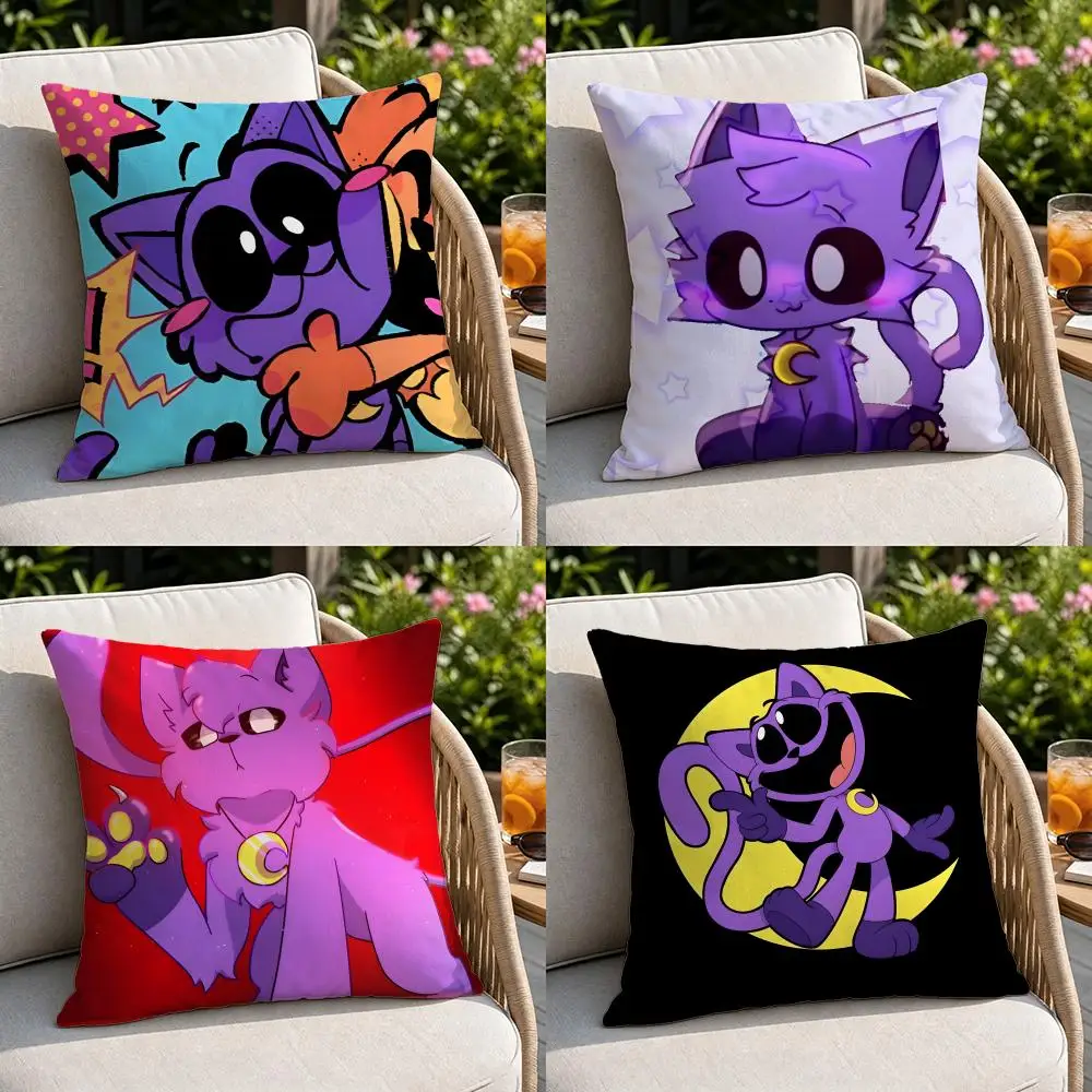IP-CatnapS Cushion Cover Soft Square Throw Pillow Covers Set for Sofa Bedroom Car Home Decoration
