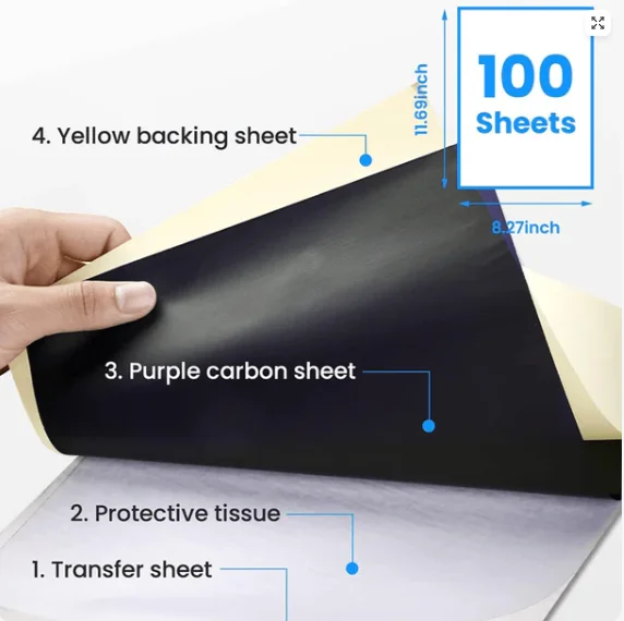 Phomemo M08F A4 Tattoo Stencils Thermal Printer Wireless Thermal Copier Machine Can Customized Logo Carbon Tape Transfer Machine